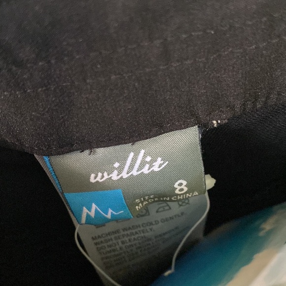 Willit black size 8 UPF performance pants with pockets - Picture 11 of 15